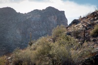 Hiking the Waterfall Trail in White Tank Mointain Regional Park in Waddell, AZ