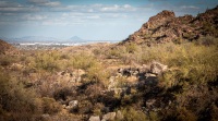 Hiking the Waterfall Trail in White Tank Mointain Regional Park in Waddell, AZ