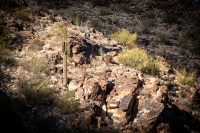 Hiking the Waterfall Trail in White Tank Mointain Regional Park in Waddell, AZ