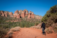 Hiking at Bell Rock in Sedona, AZ