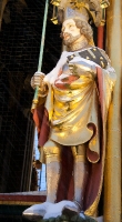 Nürnberg: Schöner Brunnen statue