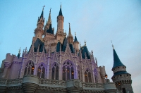 Castle at dusk